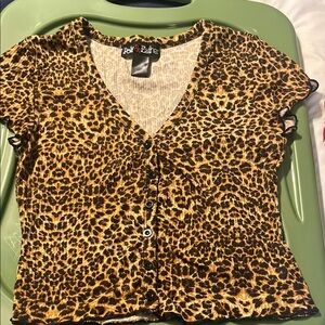 Leopard Print Women's Top